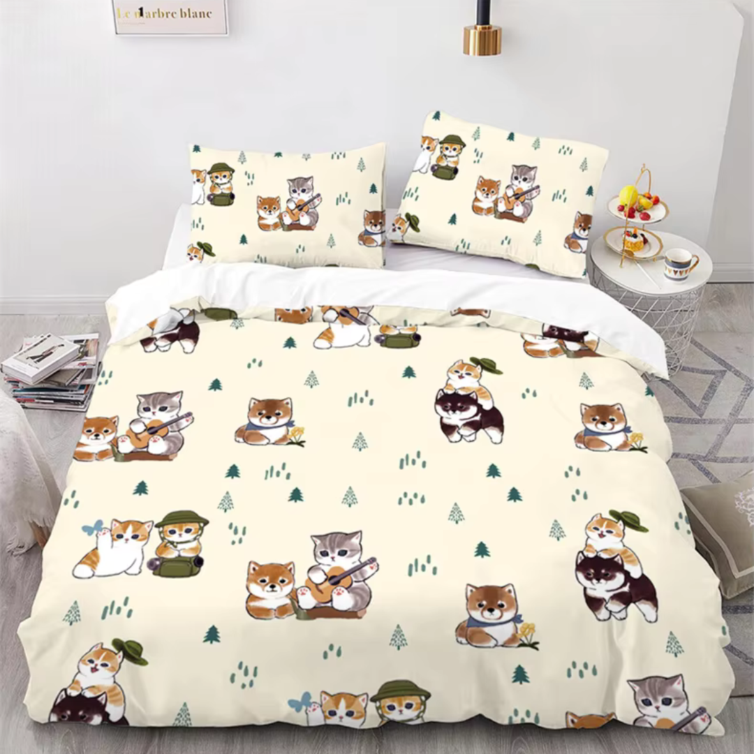 Duvet cover and pillowcase set