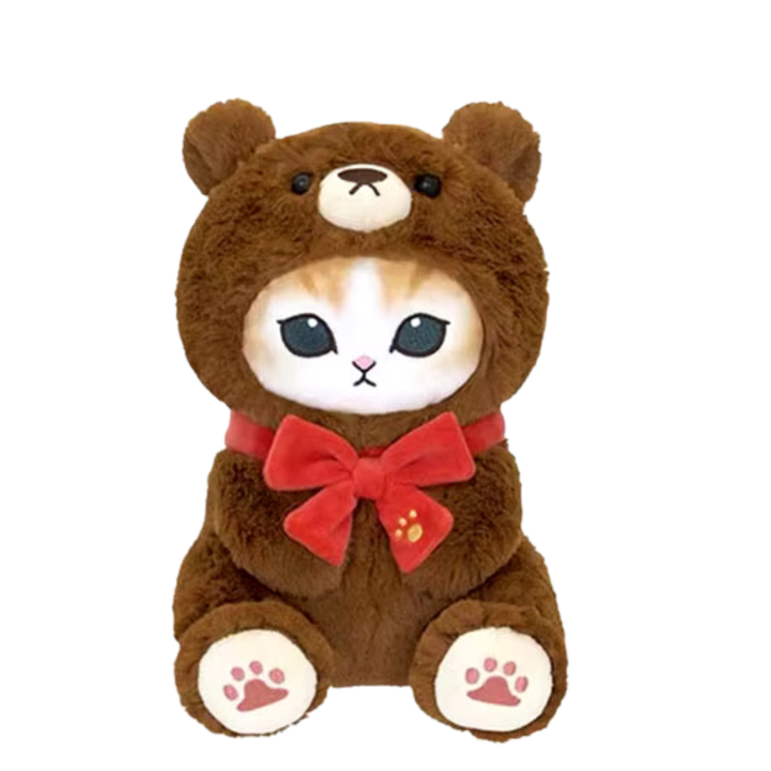 Teddy bear cat plush toy