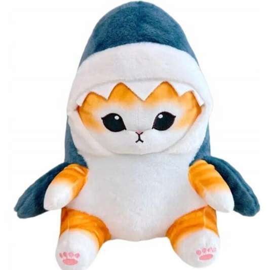 Shark cat plush toy