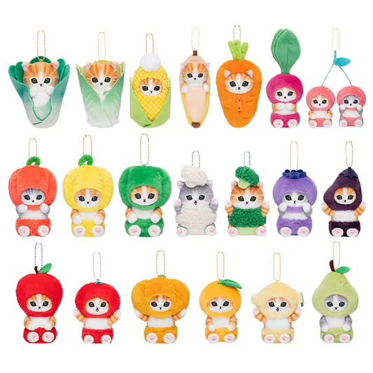 Fruit &amp; Vegetable Plush Keychain