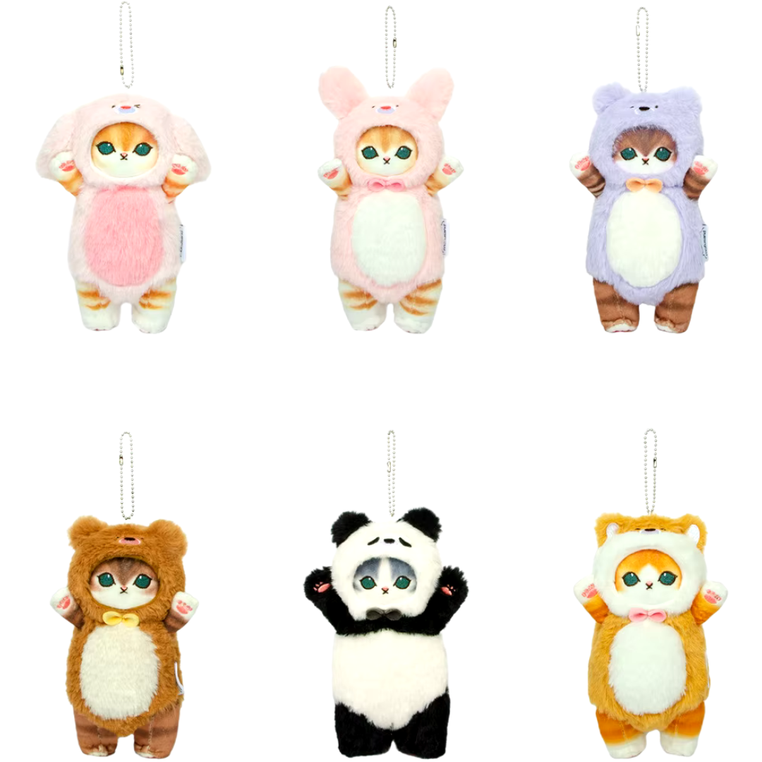 Plush animal keychains