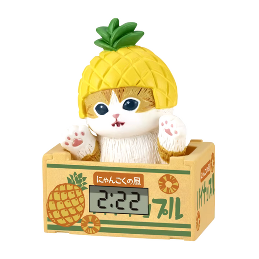 Alarm clock cat figurine